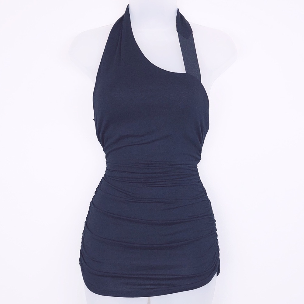 bebe asymmetrical top sz XS